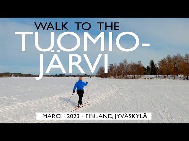 Jyväskylä Walk: Mäki-Matti to Tuomiojärvi Lake, March 2023, Finland [4K]