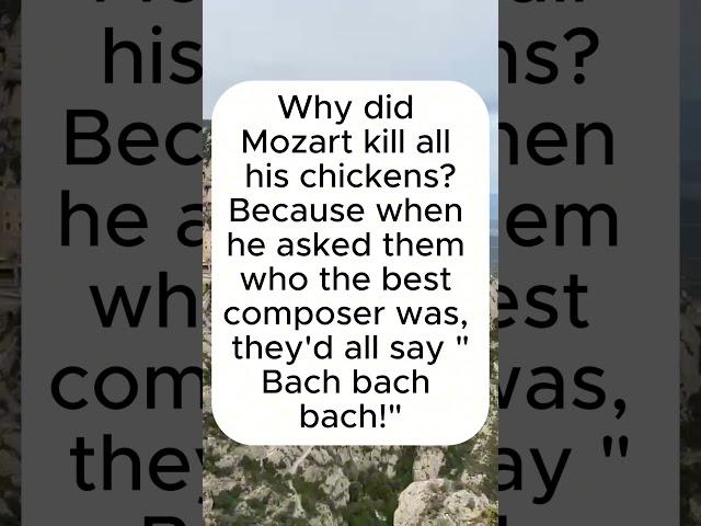 Bach Bach Bach — The Chicken Joke! #jokes #joke