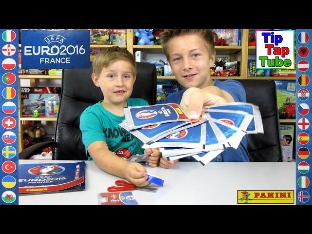 UEFA Euro 2016 France Panini Fußball Sticker auspacken TipTapTube