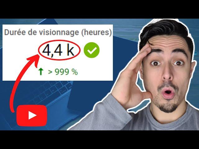 Avoir 4000 Heures De Visionnage Sur YouTube Facilement Et Rapidement !