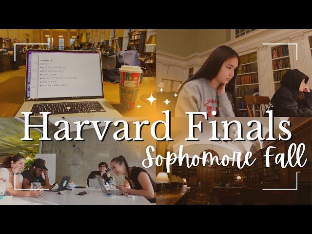 FINALS WEEK AT HARVARD | Sophomore Fall  (watch my gpa sink again)