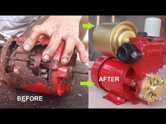 How To Restoration Extremely Rusty Pump | Rehabilitate Step By Step