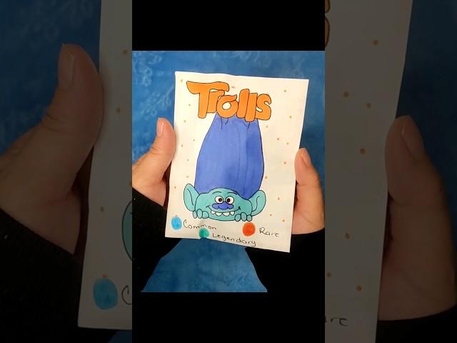 Trolls Blind Bag Paper  Unboxing ASMR  #blindbag #paperdiy #trolls  #blindbox #papersquishy