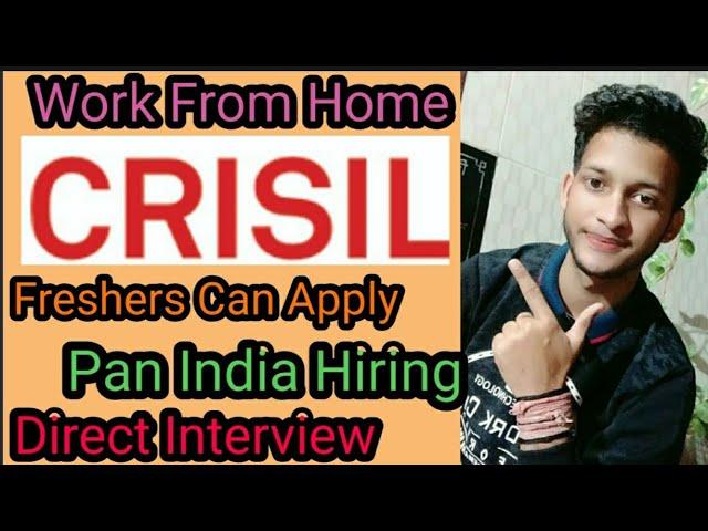 Crisil Is Hiring Freshers | Work From Home Jobs For Freshers | Jobs For Graduates | Latest Jobs 2022