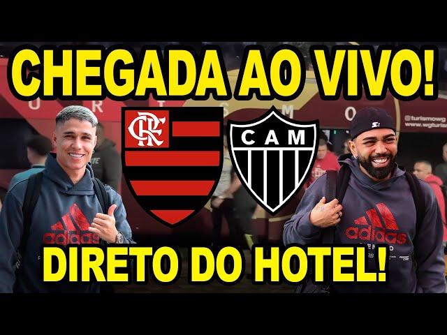 CHEGADA DO FLAMENGO AO VIVO EM BELO HORIZONTE PARA FINAL DA COPA DO BRASIL 2024 MENGÃO X GALO