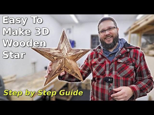 Stunning & Easy To Make 3D Wooden Star | Step by Step Guide