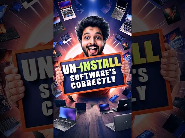 Correct Way to Uninstall a Software #pctips #techopedia