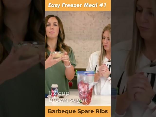 TASTY Barbeque Spare Ribs (Freezer Meal) #Shorts