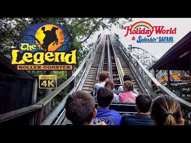 2022 The Legend Roller Coaster On Ride 4K POV Holiday World and Splashin' Safari