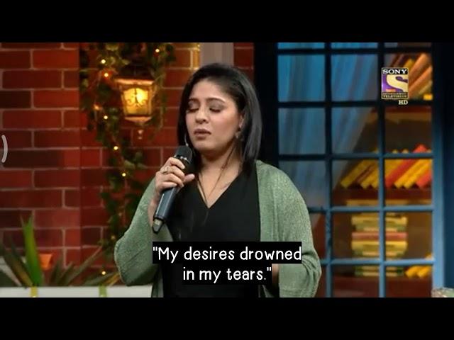 Sunidhi Chauhan sing song Dil ke aarma aasuo me beh Gaye comedy on tkss