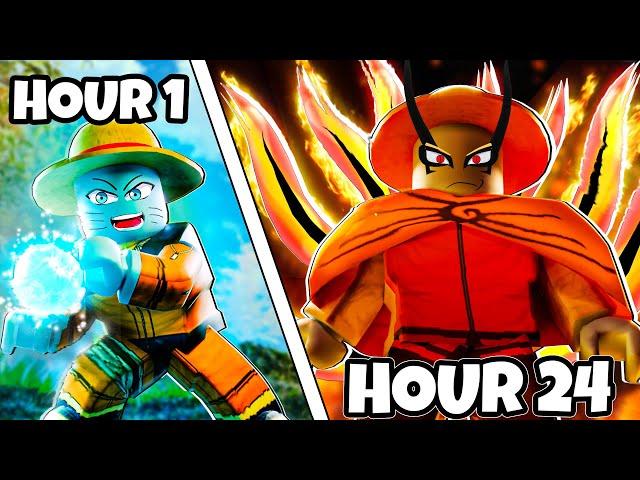 Becoming Naruto For 24 Hours In Shindo Life.. (naruto roblox)