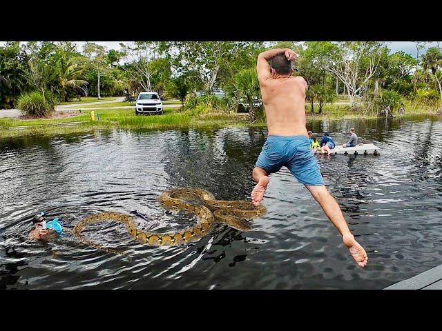 3 Days of Catching & Cooking Crazy Lizards, Big Snakes, Blue Crabs and Peacock Bass