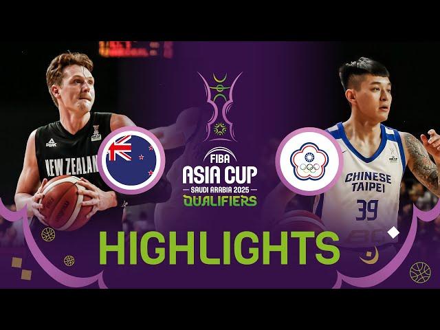 Tall Blacks fend off Chinese Taipei for Asia Cup berth | FIBA Asia Cup 2025 Qualifiers