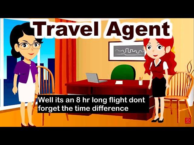 English Conversation between Travel Agent  and Customer|English Conversation Video With Subtitles