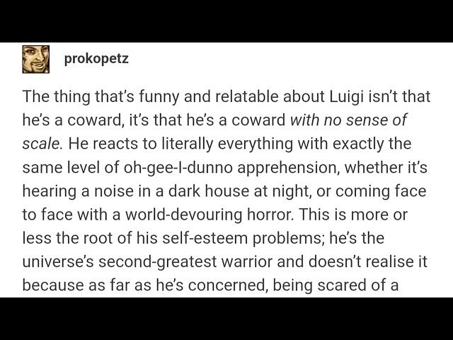 The Thing That's  Funny AND Relatable About Luigi - Vanegood