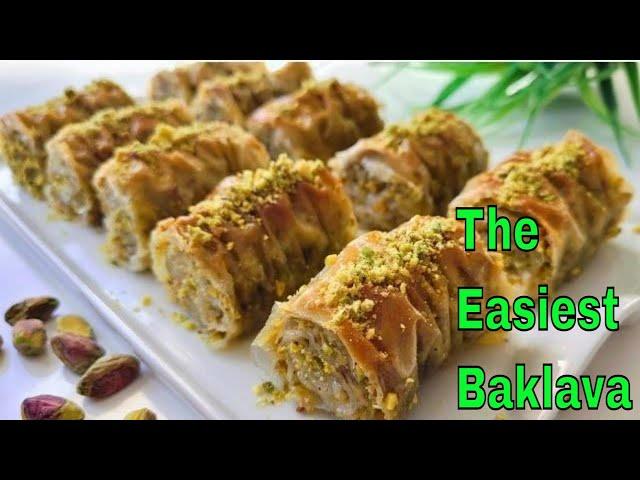 This is the EASIEST Baklava Recipe You'll EVER Make in Minutes!