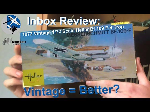 Are Older Kits Better? - 1/72 Scale Heller Messerschmitt Bf 109 F-4 Trop Inbox Review