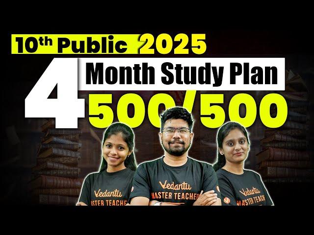 10th Public Exam 2025 | 4 Month Study Plan  TN State Board