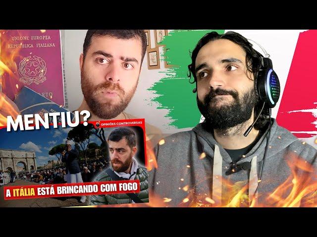 CRISE DOS REFUGIADOS NA ITÁLIA... PRECISO ME POSICIONAR (react)