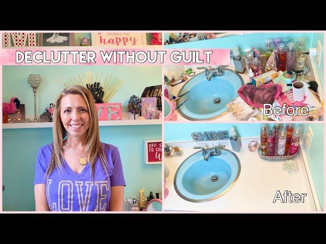 How to Declutter without Guilt when Messes come back | Bathroom & Makeup Clean Out