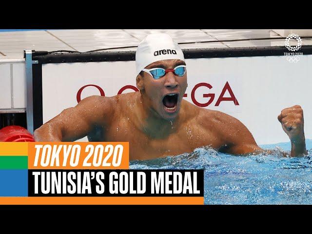 Tunisia's gold medal moment at #Tokyo2020 | Anthems