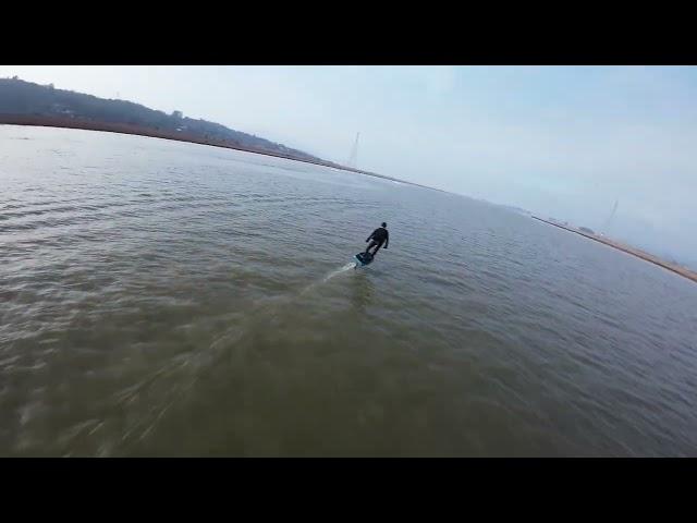 Chasing an E-Foil around the Petaluma River 4k60