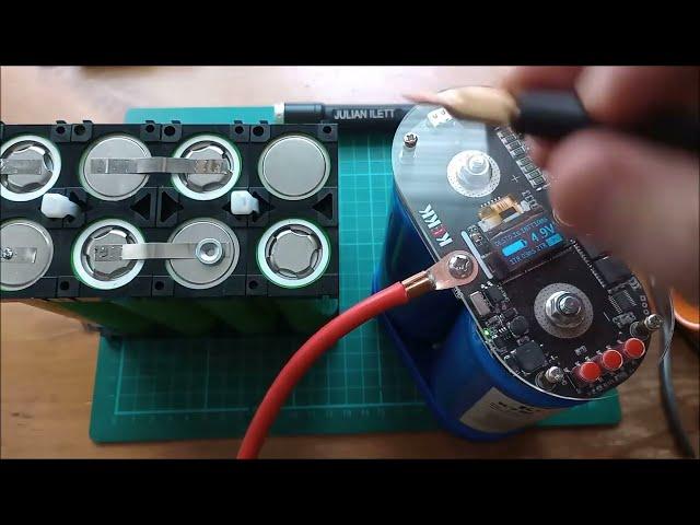 Spot Welding 32140 Sodium Ion Cells using Supercapacitors