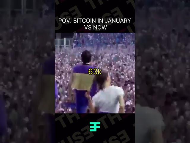 POV: Bitcoin in January vs Now  #web3 #web3news #crypto #cryptonews #blockchain #bitcoin