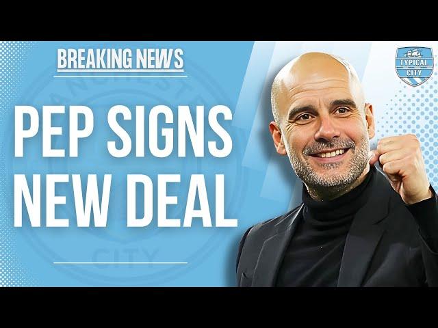 BREAKING NEWS: Pep Guardiola EXTENDS His Contract With Man City