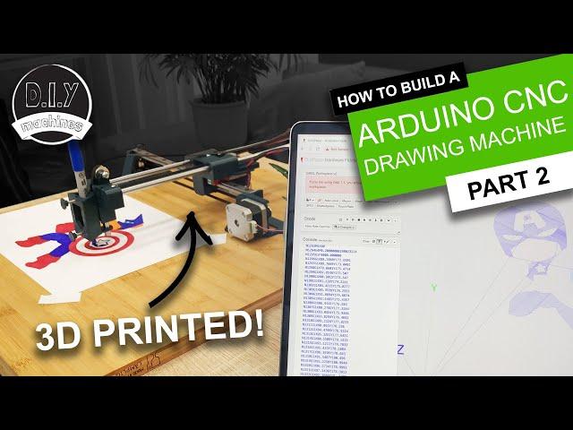 Part 2 - Super Easy 3D Printed Arduino CNC Drawing Machine - The Software | GRBL | Inkscape Plotter