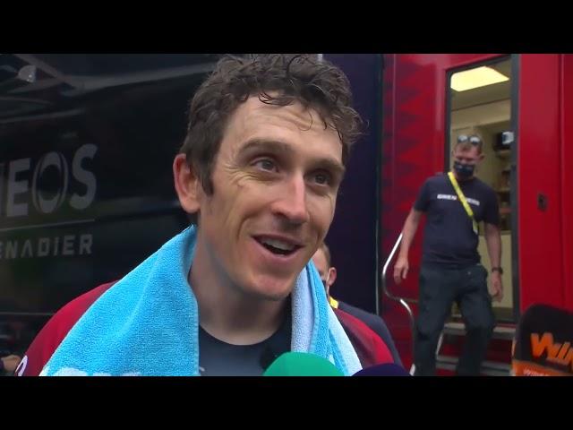 I was cornering worse than my wife! - Geraint Thomas after chaotic time-trial