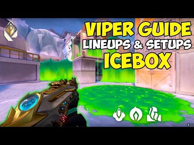 *NEW* Viper Lineups On Icebox (2024) - VALORANT