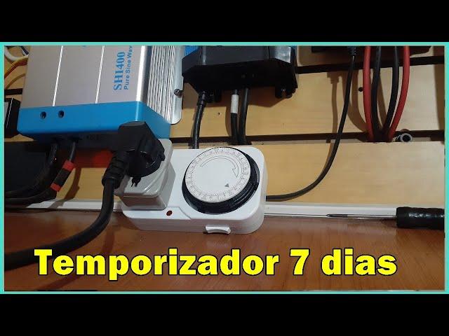 40# TIMER MECANICO 7 dias/activa carga IP22 VICTRON de 6 a 10am [4hrs] INVIERNO