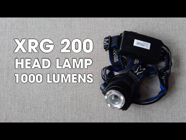 XRG 200 headlamp -1000 lumens. Latarka czołowa XRG 200 - 1000 lumenów.