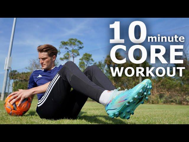 10 Minute Core Workout For Footballers | Follow Along Workout For Athletes