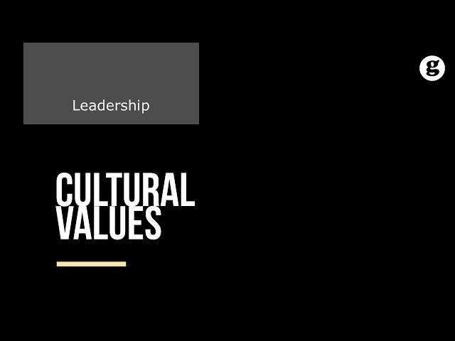 Cultural Values