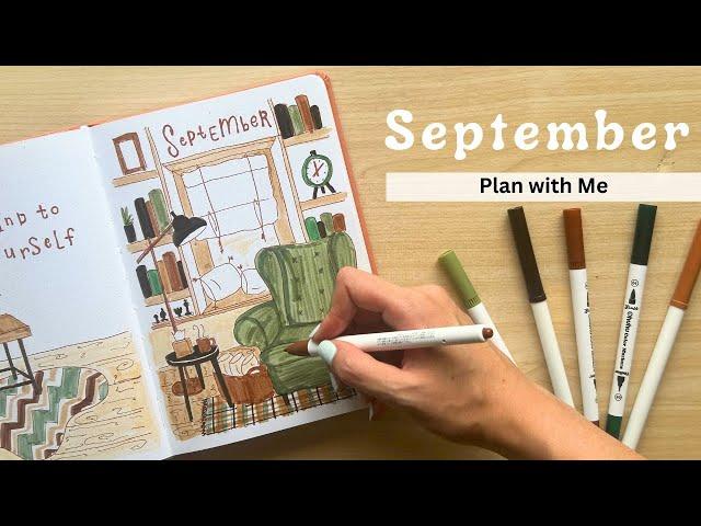 PLAN WITH ME | September 2024 Bullet Journal Setup ️