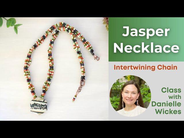 Seed Bead Intertwining Chain Technique! Class w/ Danielle Wickes ft. Sam's Bead Shop Red Creek Mix