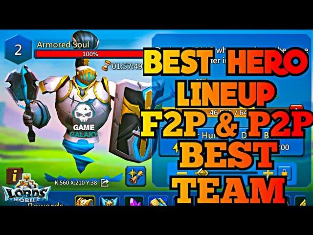 Lords Mobile Armored Soul Monster Best Hero Lineup | Lords Mobile Best Armored Soul Hero Combination