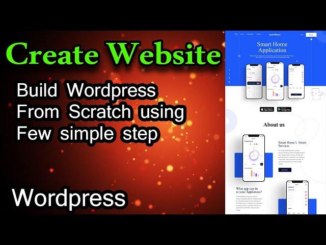 How to create a wordpress website from scratch