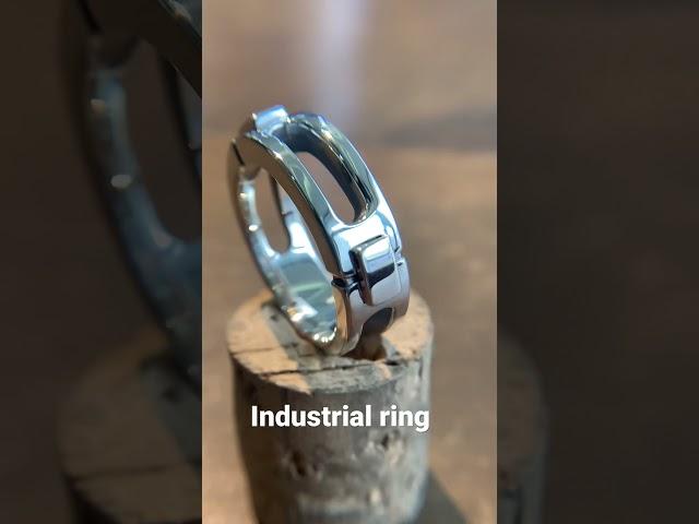 Mecanical mens ring,industrial jewelry,made in japan,sterling silver#shorts