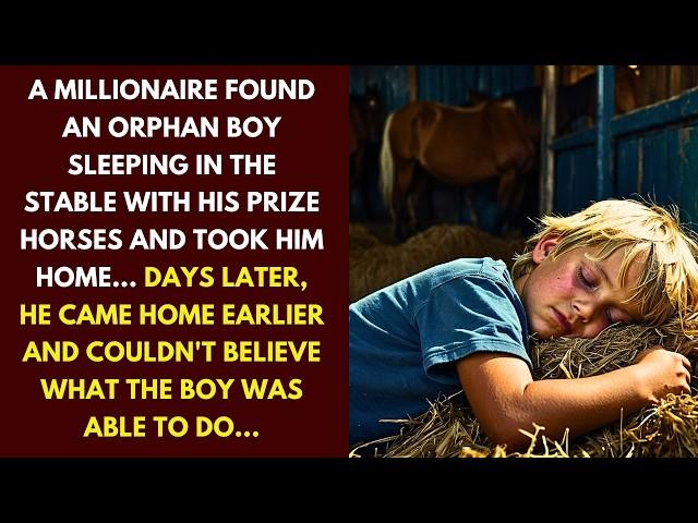 A MILLIONAIRE FOUND AN ABANDONED BOY ON THE HIGHWAY AND TOOK HIM TO HIS HOME... ARRIVING HOME...