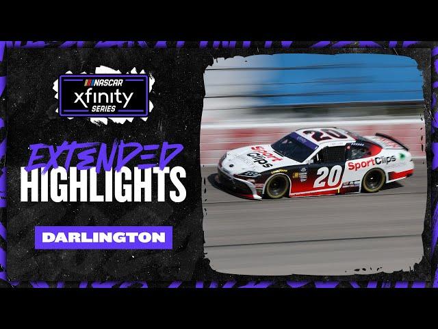 NASCAR Official Extended Highlights: Sport Clips Haircuts VFW Help A Hero 200 from Darlington