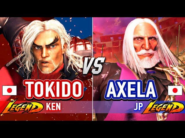 SF6  TOKIDO (Ken) vs AXELA (JP)  Street Fighter 6 High Level Gameplay