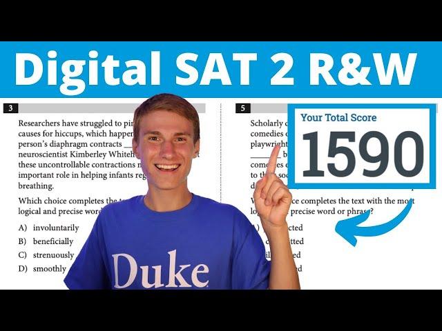 Ace the Digital SAT! Reading and Writing Walkthrough Practice Test 2