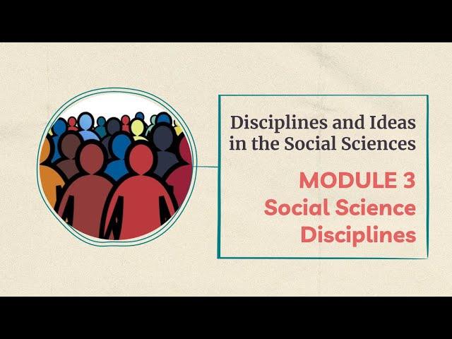 DISS Q1-M3: Social Science Disciplines