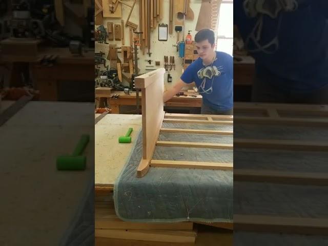 George's Furniture in Lancaster PA - behind the scenes - front wooden frame