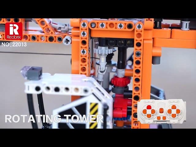 Reobrix 22013 Super Tower Crane Unboxing Remote Control Demo #blocks #engineering