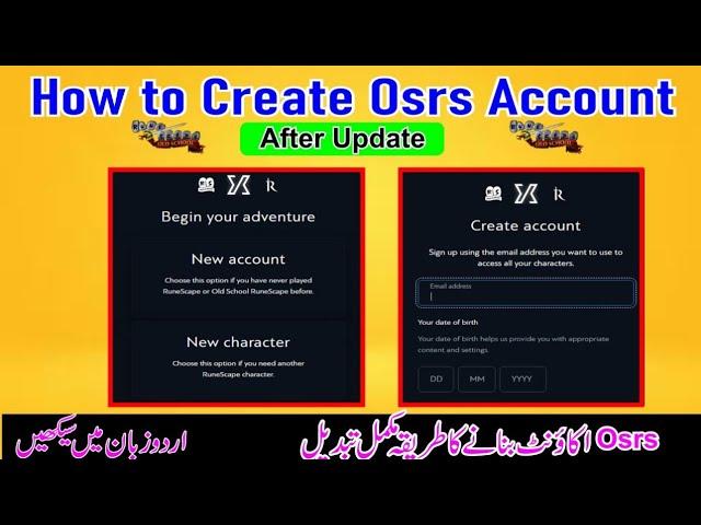 How to Create Osrs New Account