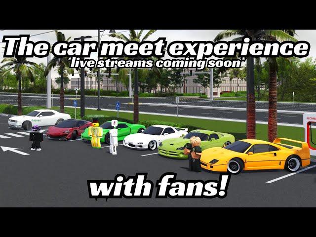 Throwing a car meet with fans! *live streams coming soon* (Roblox SWFL)